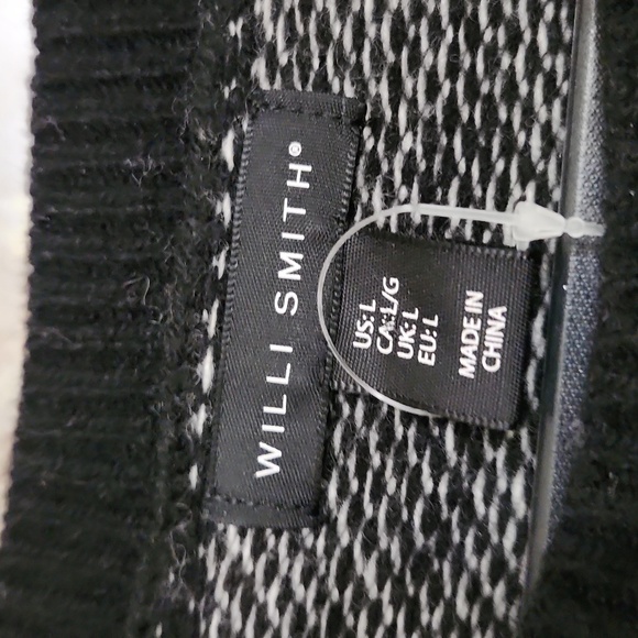 Lambs Wool Blend Heart knit Pearl sweater size large Medium Cozy Winter - Picture 2 of 9